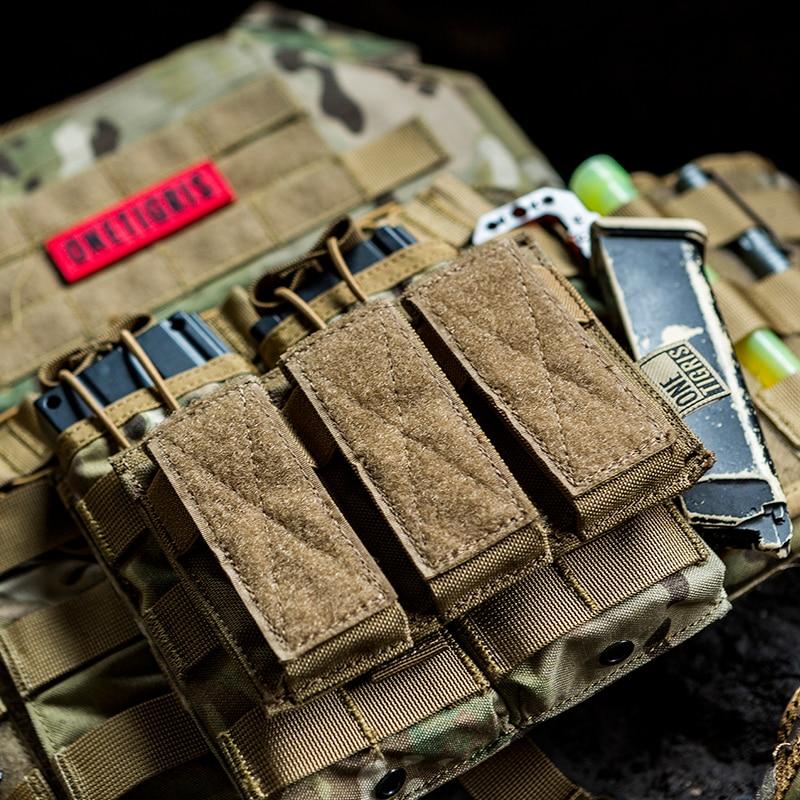 OneTigris TG-DJD19 Tactical Triple Mag Pistol Pouch - CHK-SHIELD | Outdoor Army - Tactical Gear Shop