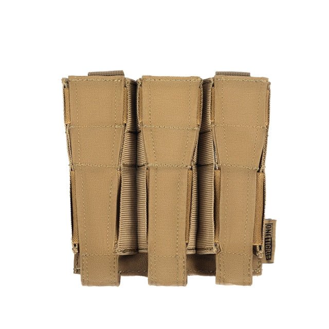 OneTigris TG-DJD40 Open Top Triple SMG Mag Pouch - CHK-SHIELD | Outdoor Army - Tactical Gear Shop