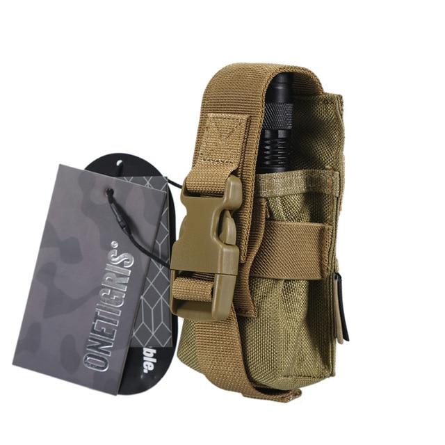 OneTigris TG-DTB01 Tactical MOLLE Flashlight Pouch - CHK-SHIELD | Outdoor Army - Tactical Gear Shop