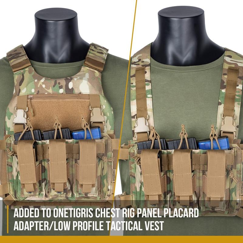 OneTigris TG-XGB02 Chest Rig Add-on Triple Kangaroo Mag Pouch - CHK-SHIELD | Outdoor Army - Tactical Gear Shop