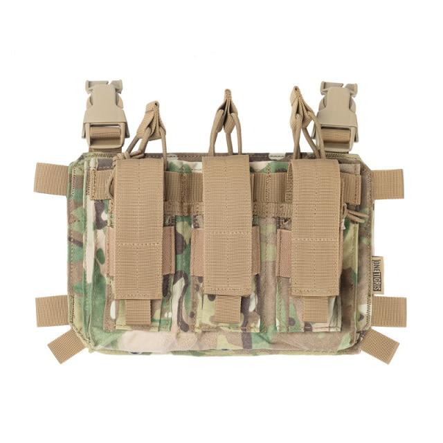 OneTigris TG-XGB02 Chest Rig Add-on Triple Kangaroo Mag Pouch - CHK-SHIELD | Outdoor Army - Tactical Gear Shop