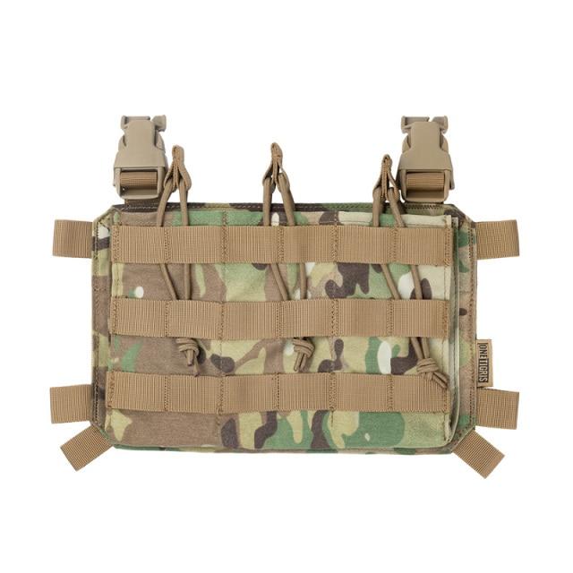 OneTigris TG-XGB03 Vest Add-on Triple M4 Mag Pouch Panel - CHK-SHIELD | Outdoor Army - Tactical Gear Shop