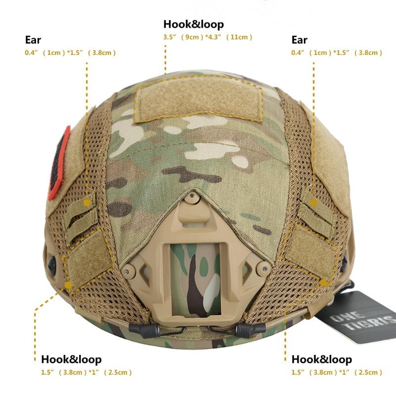 OneTigris TG-ZKB01-MC Tactical Military FAST Helmet Cover Multicam - CHK-SHIELD | Outdoor Army - Tactical Gear Shop