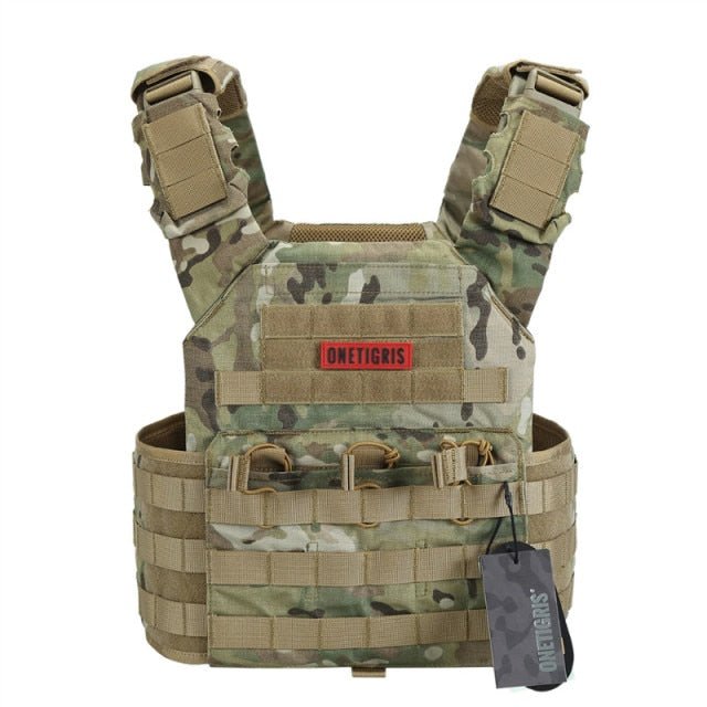 OneTigris TG-ZSB06 Tactical Molle Plate Carrier - CHK-SHIELD | Outdoor Army - Tactical Gear Shop