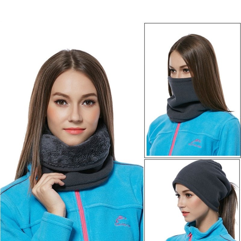 VEQSKING 15163 Women Fleece Balaclava Neck Warmer - CHK-SHIELD | Outdoor Army - Tactical Gear Shop