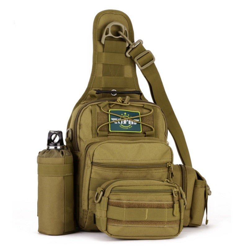 VEQSKING 22069 Tactical Crossbody Backpack - CHK-SHIELD | Outdoor Army - Tactical Gear Shop
