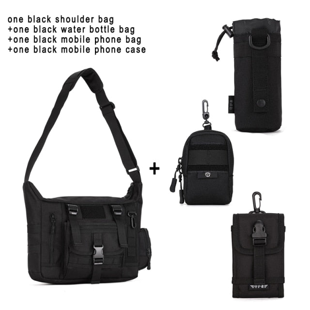 VEQSKING 22090 Tactical Messenger Bag M Set - CHK-SHIELD | Outdoor Army - Tactical Gear Shop