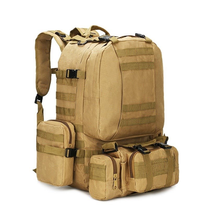 VEQSKING 81019 4 in 1 Tactical Backpack - 50L - CHK-SHIELD | Outdoor Army - Tactical Gear Shop
