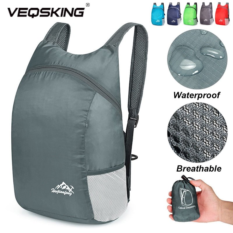 VEQSKING 81231 Unisex lightweight Foldable Backpack - 15L - CHK-SHIELD | Outdoor Army - Tactical Gear Shop