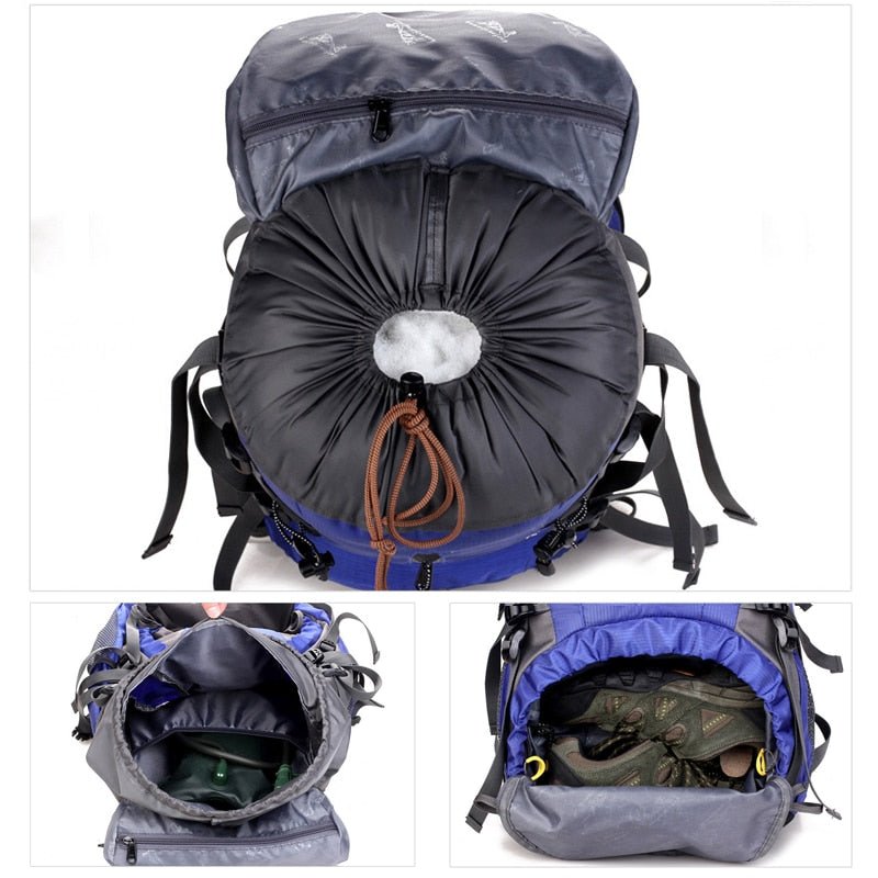 VEQSKING 82011 Waterproof Climbing Backpack - 50L - CHK-SHIELD | Outdoor Army - Tactical Gear Shop