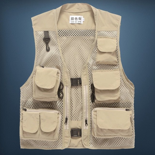 VEQSKING 95118 Ultralight Multi Pocket Fishing Vest - CHK-SHIELD | Outdoor Army - Tactical Gear Shop