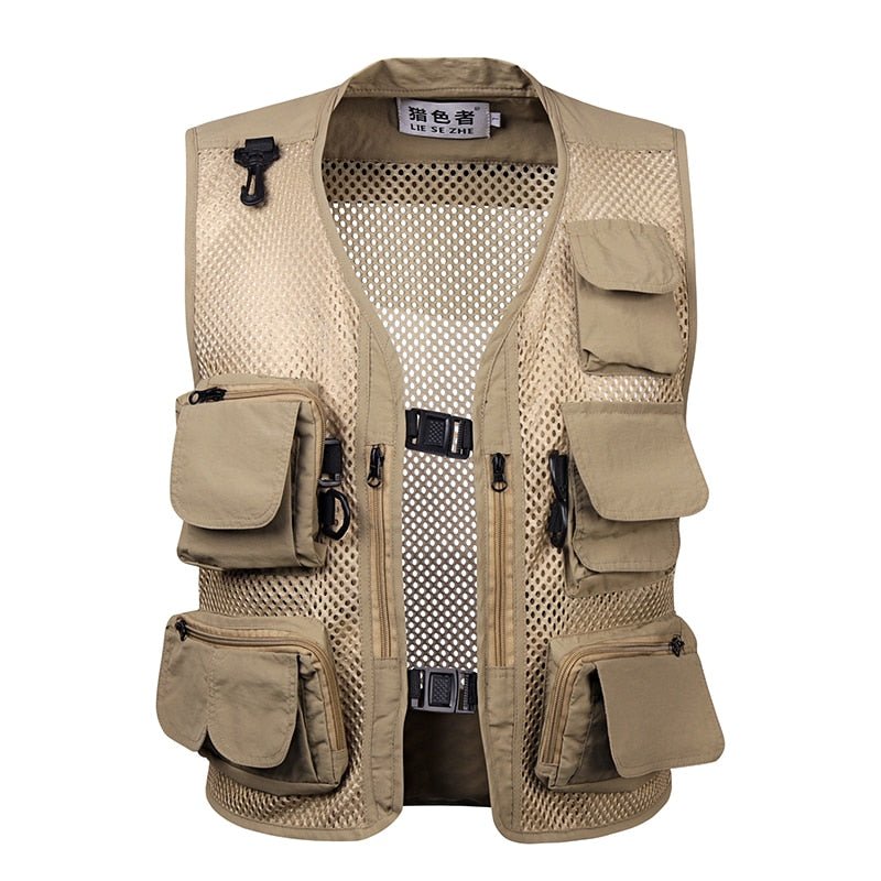 VEQSKING 95118 Ultralight Multi Pocket Fishing Vest - CHK-SHIELD | Outdoor Army - Tactical Gear Shop