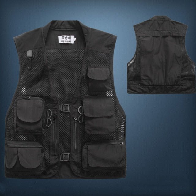 VEQSKING 95118 Ultralight Multi Pocket Fishing Vest - CHK-SHIELD | Outdoor Army - Tactical Gear Shop