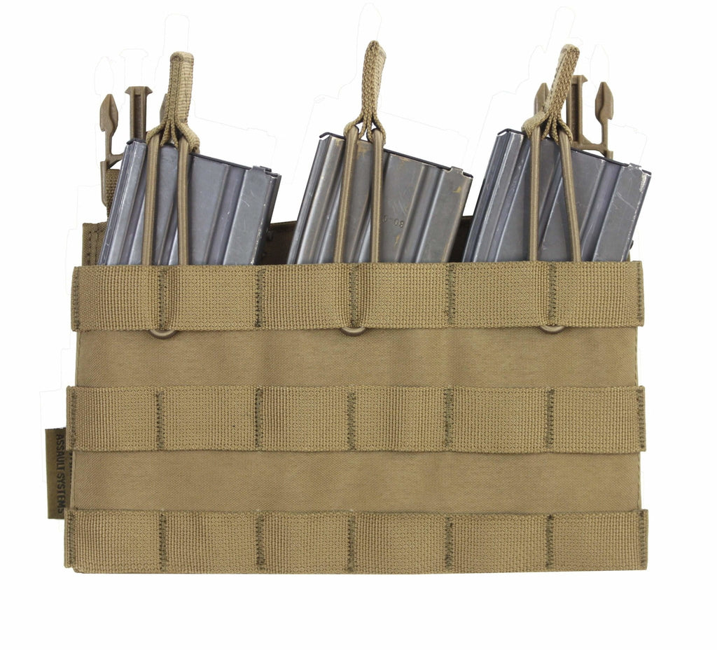 Warrior Assault Systems Removal Triple Molle Open Pouch Panel for RECON Plate Carrier 5.56 mm CHK-SHIELD | Outdoor Army - Tactical Gear Shop.
