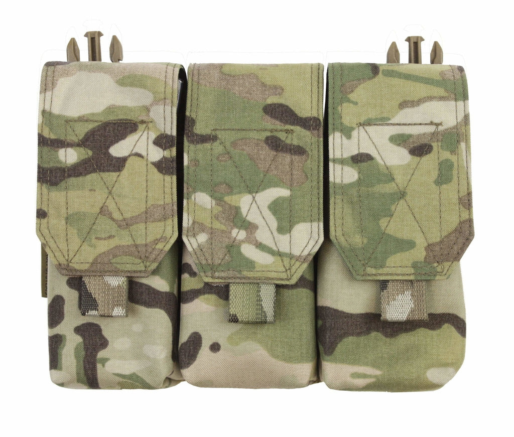 Warrior Assault Systems Triple Mag Pouch with Flap for Recon Plate Carrier M4 CHK-SHIELD | Outdoor Army - Tactical Gear Shop.