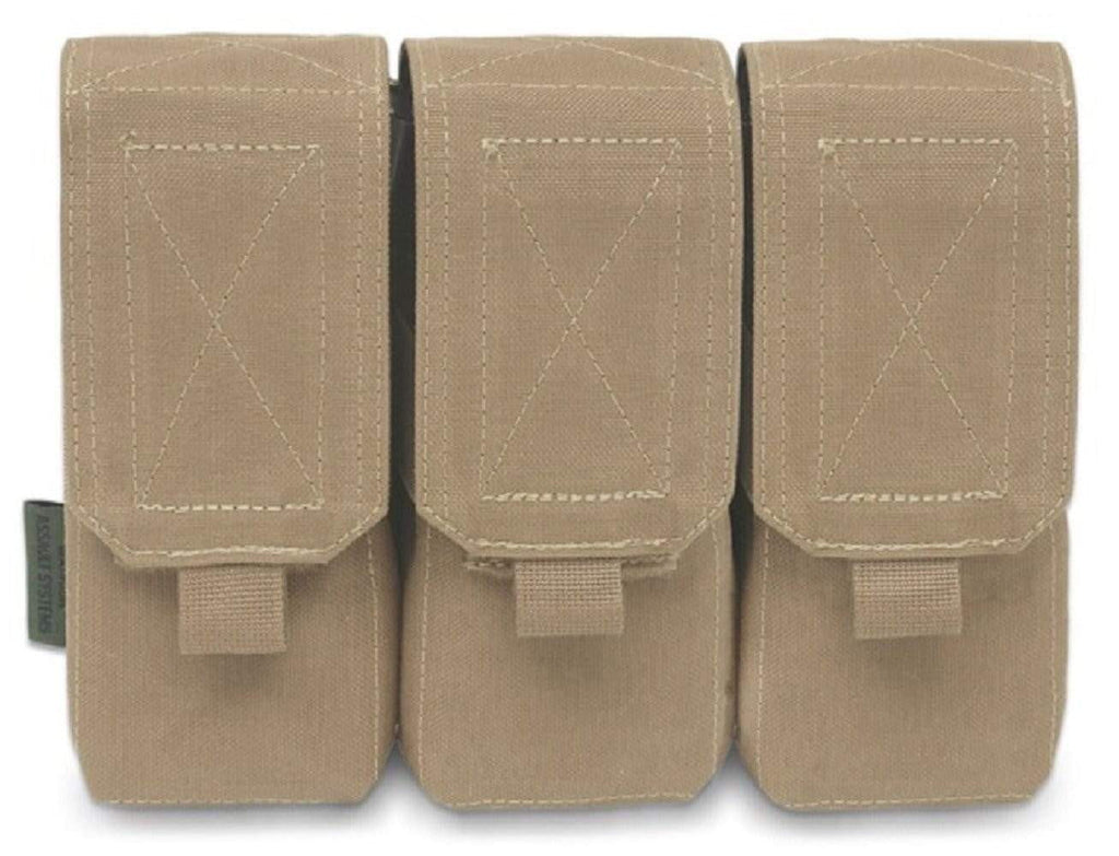 Warrior Assault Systems Triple Mag Pouch with Flap M4 CHK-SHIELD | Outdoor Army - Tactical Gear Shop.