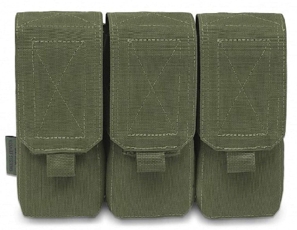 Warrior Assault Systems Triple Mag Pouch with Flap M4 CHK-SHIELD | Outdoor Army - Tactical Gear Shop.