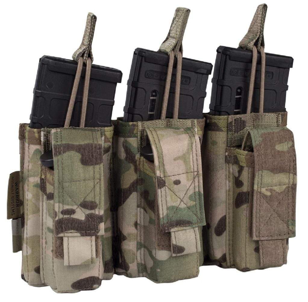 Warrior Assault Systems Triple Mag Pouch with Snap 5.56 mm & 9mm CHK-SHIELD | Outdoor Army - Tactical Gear Shop.
