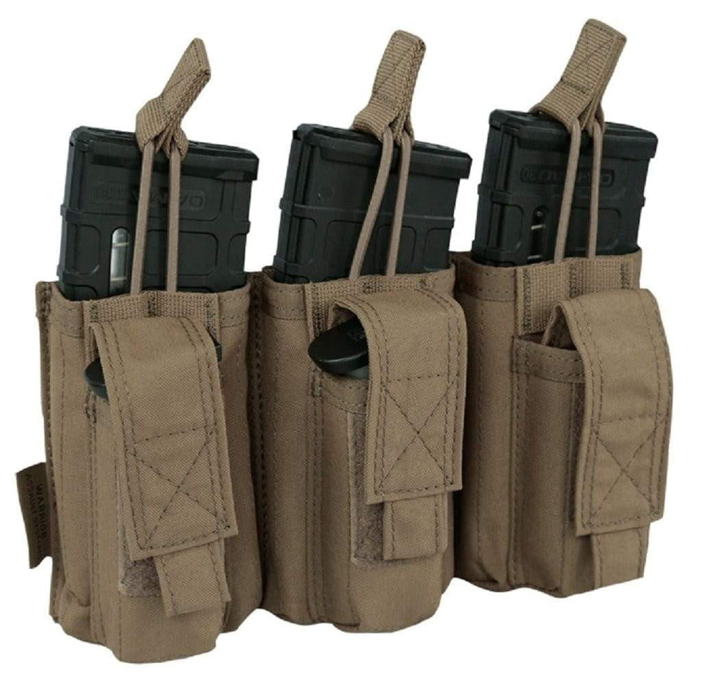 Warrior Assault Systems Triple Mag Pouch with Snap 5.56 mm & 9mm CHK-SHIELD | Outdoor Army - Tactical Gear Shop.