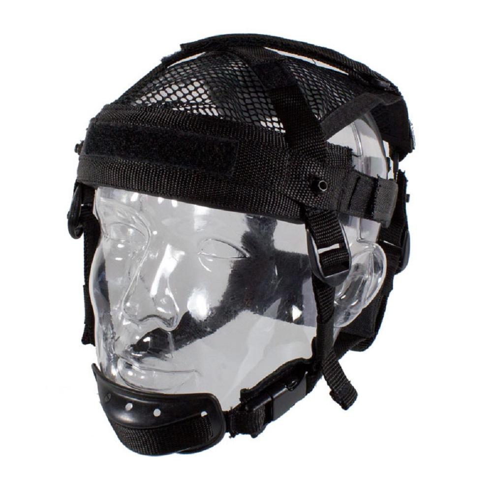 Zebra Armour Net-Mesch-Harness Combat Helmet Black CHK-SHIELD | Outdoor Army - Tactical Gear Shop.